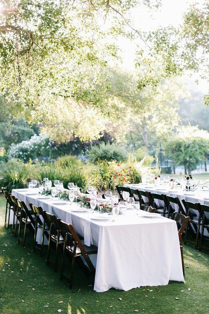 Saddle Rock Ranch wedding reception