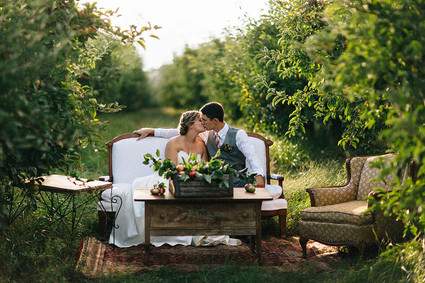 Fall wedding portrait