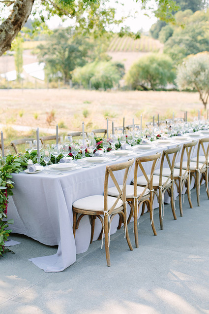 Harvest dinner party tablescape
