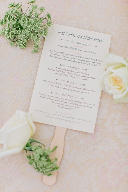 Wedding program Inspiration