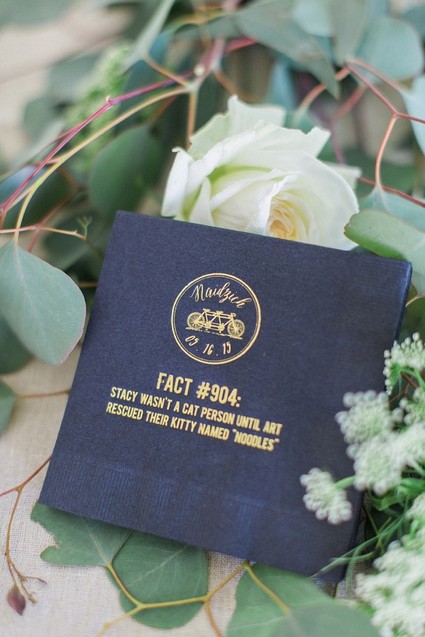Monogrammed napkins