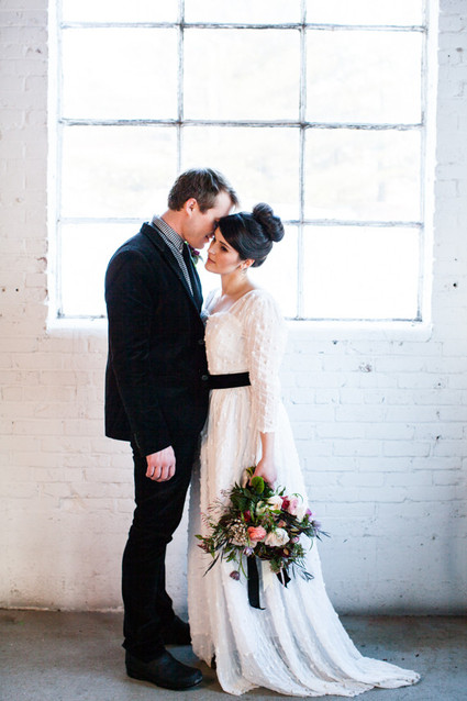Industrial modern winter wedding inspiration
