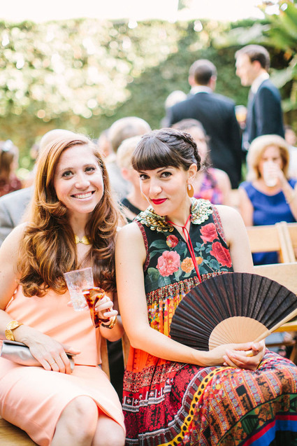 Backyard fiesta wedding ceremony