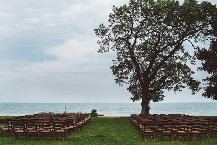 Outdoor wedding ceremony