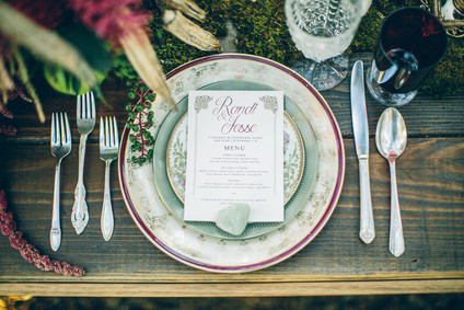 Vintage place setting