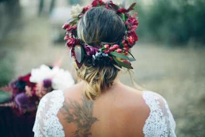 Wedding flower crown