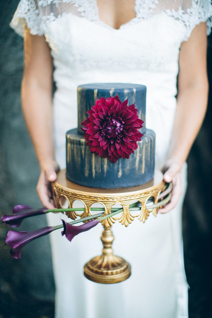 Chalkboard wedding cake