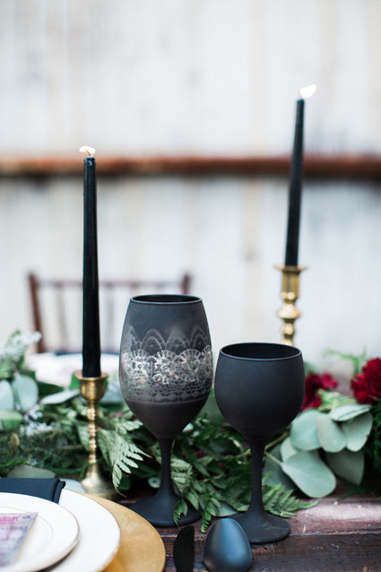 Black glassware
