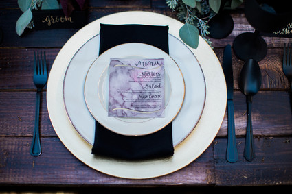 Marble menu Inspiration