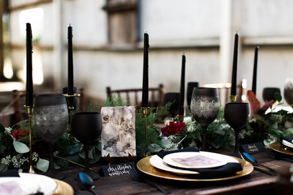 Gold calligraphy table numbers