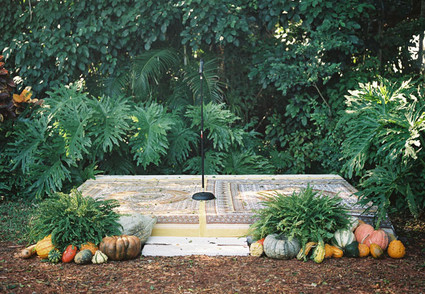 Pumpkin ceremony decor