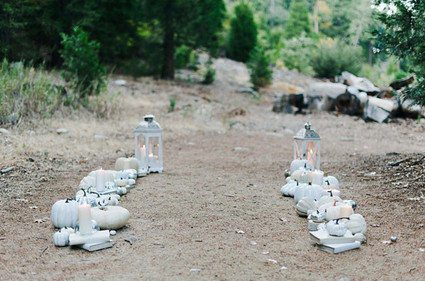 Pumpkin ceremony decor