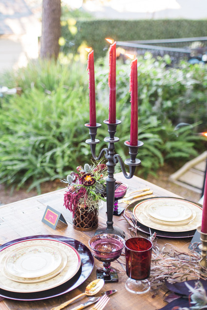 Bohemian halloween wedding inspiration