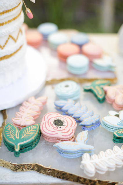 floral cookies
