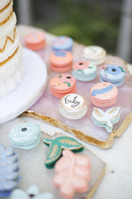 floral cookies