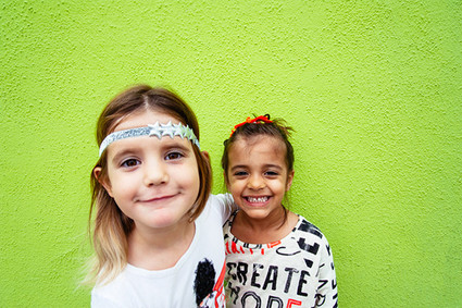 bright urban kids portraits