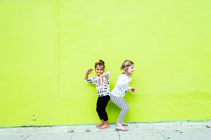 bright urban kids portraits
