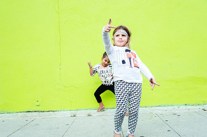 bright urban kids portraits