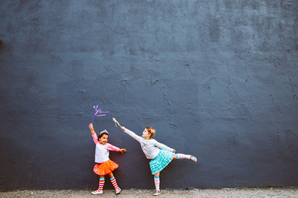 bright urban kids portraits