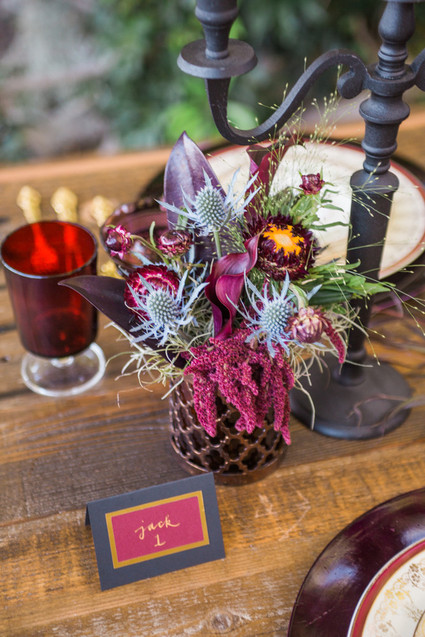 Bohemian halloween wedding inspiration