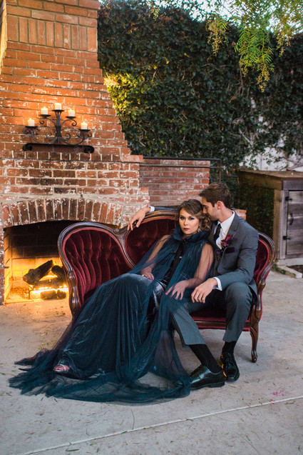Bohemian halloween wedding inspiration