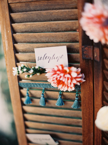 Dia de Los Muertos wedding menu Inspiration