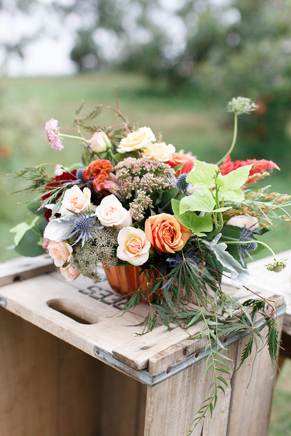 Fall wedding florals