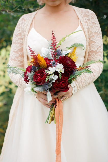 Fall bridal bouquet