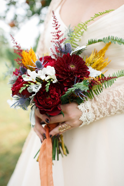 Fall bridal bouquet