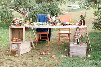 Fall wedding tablescape