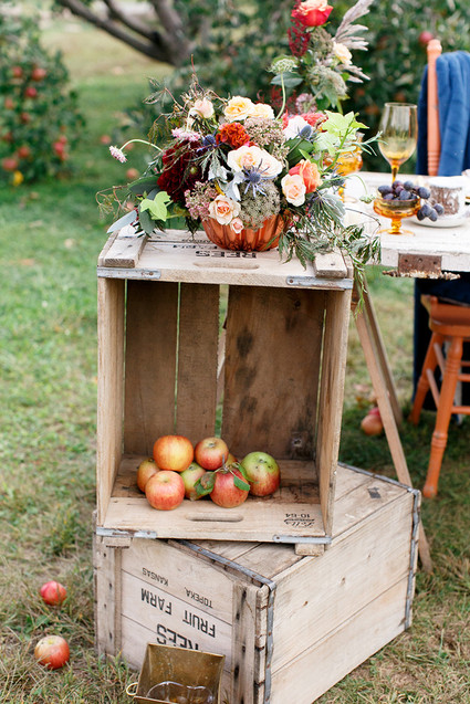 Fall wedding decor