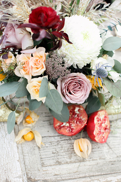 Fall wedding florals