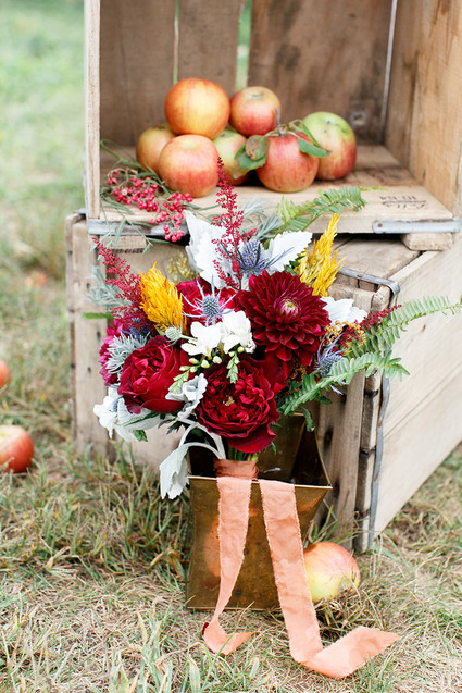 Fall wedding florals