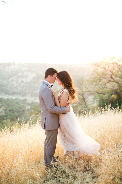 Outdoor wedding portrait