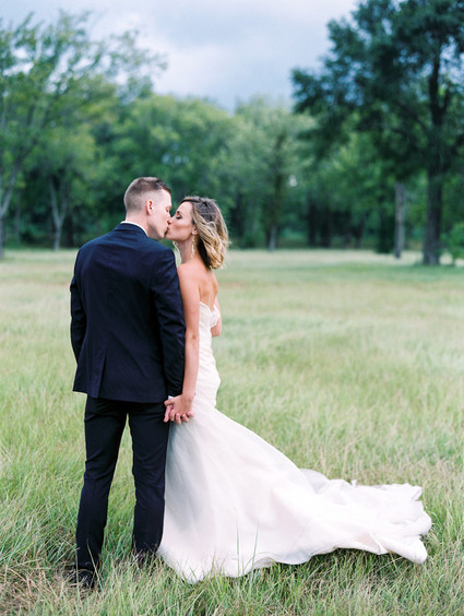 Outdoor wedding portrait