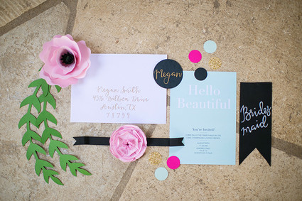 Bridal shower invitation suite