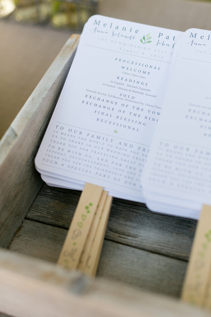 Ceremony programs