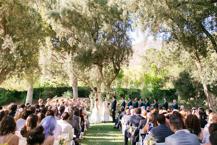 Outdoor wedding ceremony