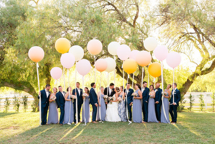 Wedding party portrait