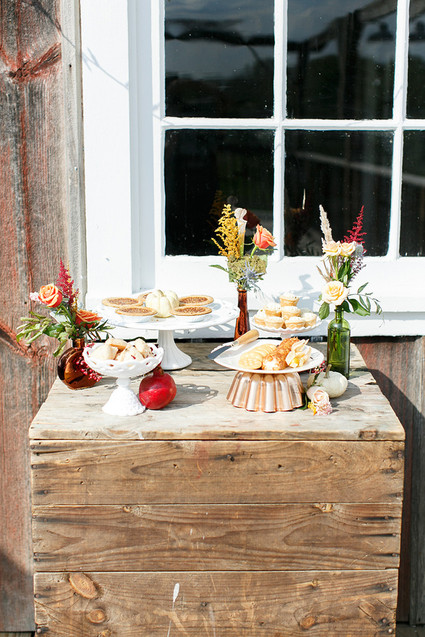 Fall dessert table