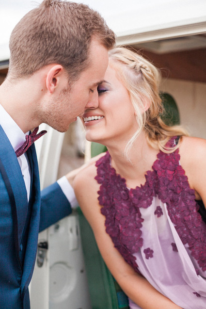 Lavender wedding dress