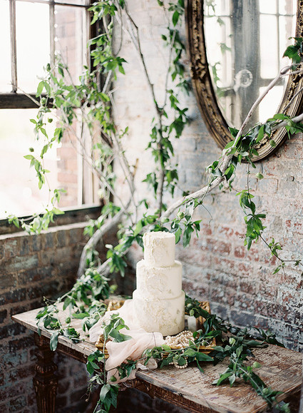 white tiered wedding cake