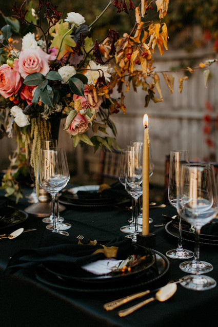 Fall wedding florals