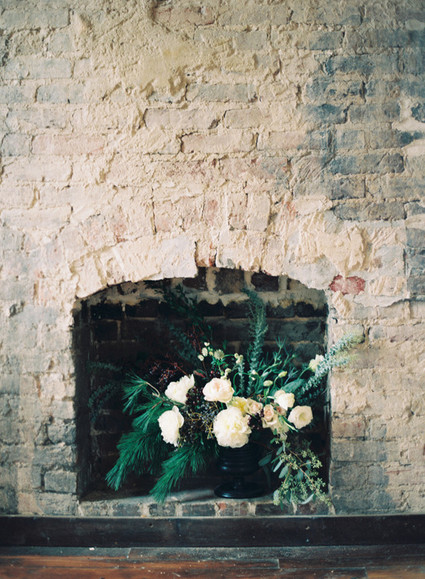 Winter wedding florals