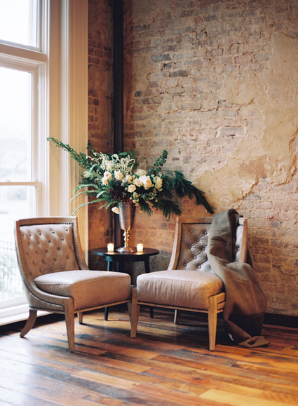 Winter wedding florals