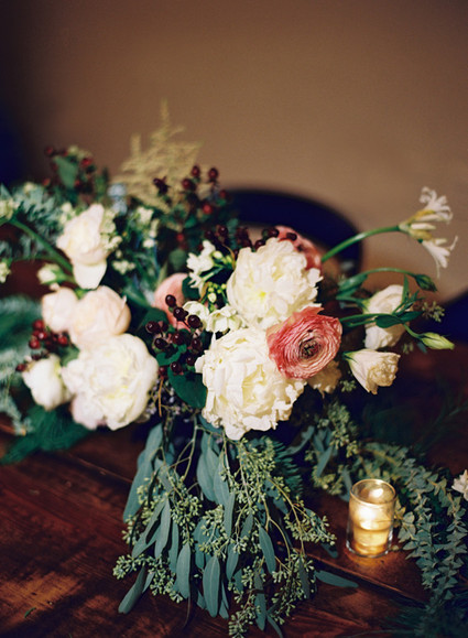 Winter wedding florals
