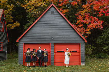 Wedding party portrait