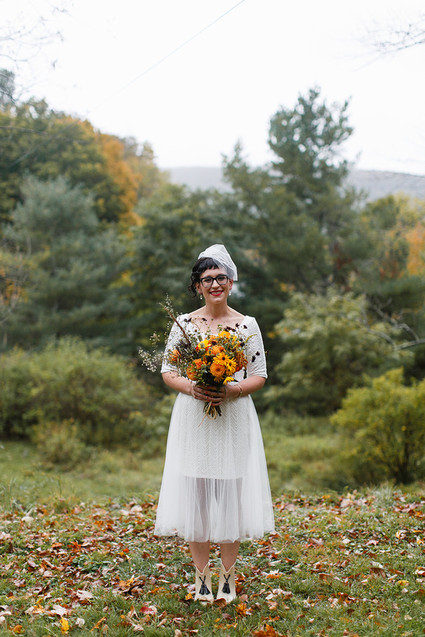 Outdoor bridal portrait