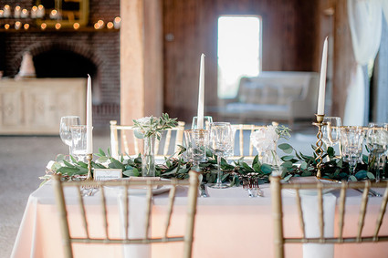 Romantic wedding tablescape