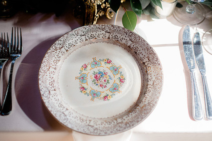 Vintage place setting